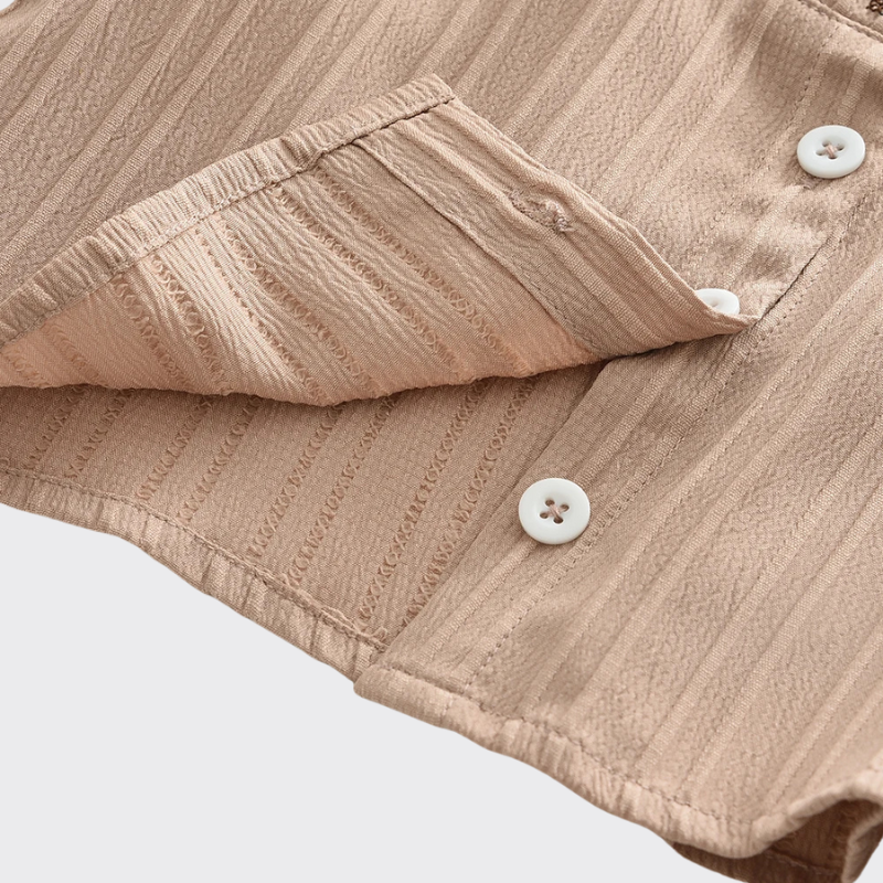 Embroidered top buttons