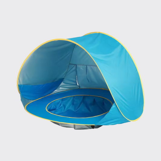 Beach Tent with Built-in Pool blue