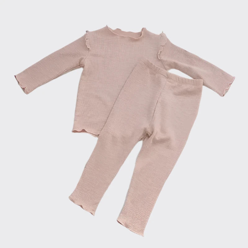 Cotton pajama set in pink