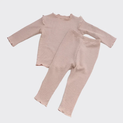 Cotton pajama set in pink