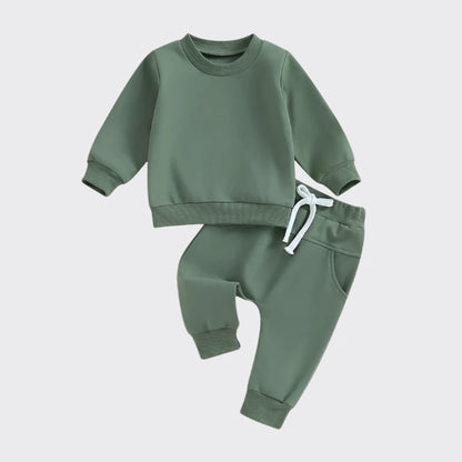 Green Sweatshirt Tracksuit - front view