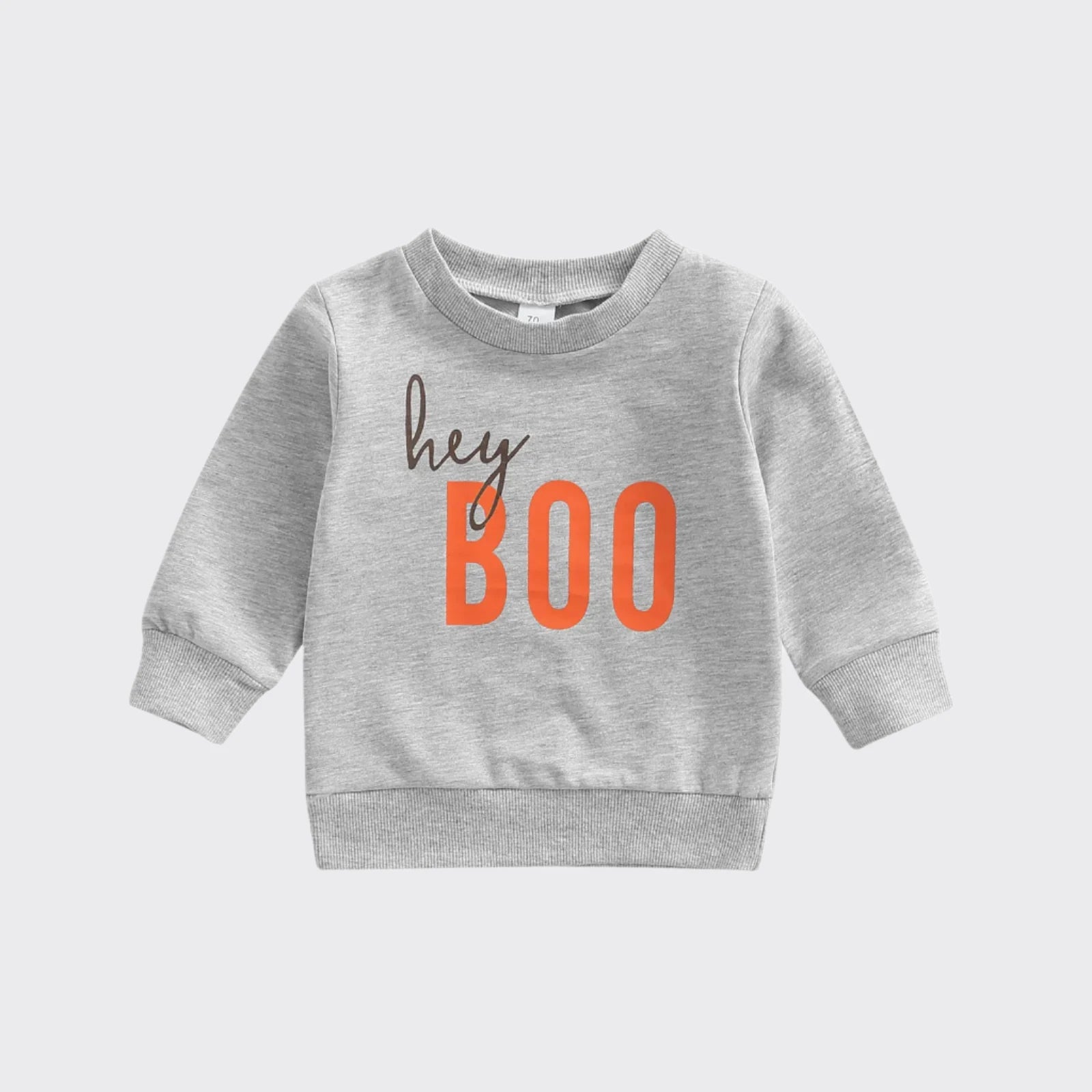 Grey "Hey Boo" sweatshirt