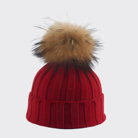 Big Fur PomPom Beanie