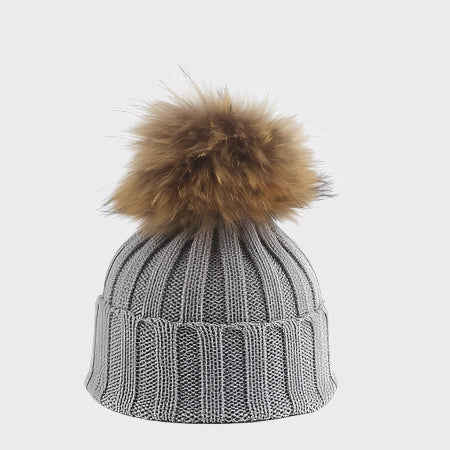 Big Fur PomPom Beanie