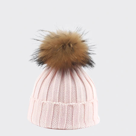 Big Fur PomPom Beanie