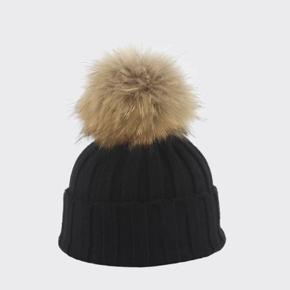 Big Fur PomPom Beanie