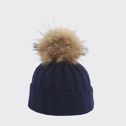 Big Fur PomPom Beanie