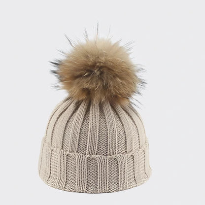 Big Fur PomPom Beanie