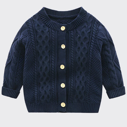 Knitted cardigan blue