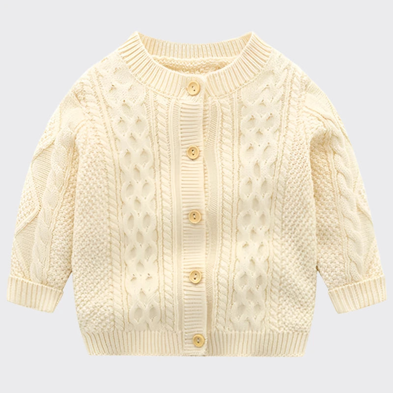 Knitted cardigan cream