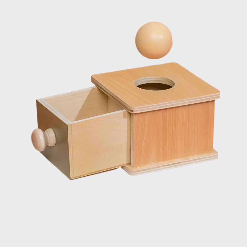 Montessori drawer with ball