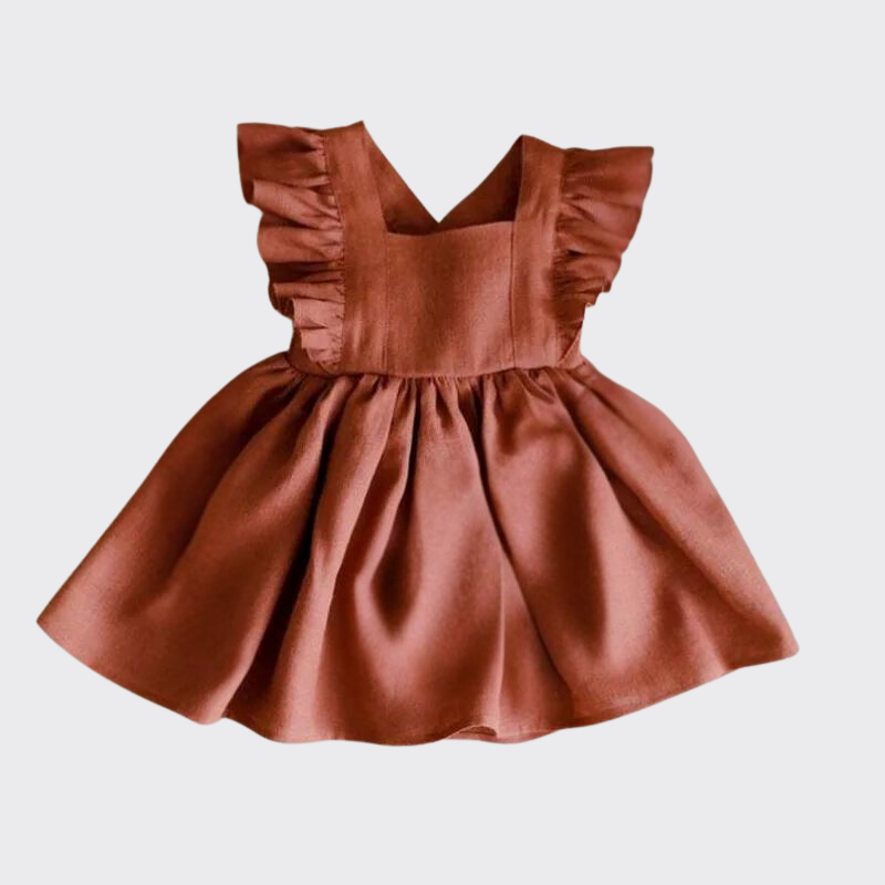 Ruffle dress red