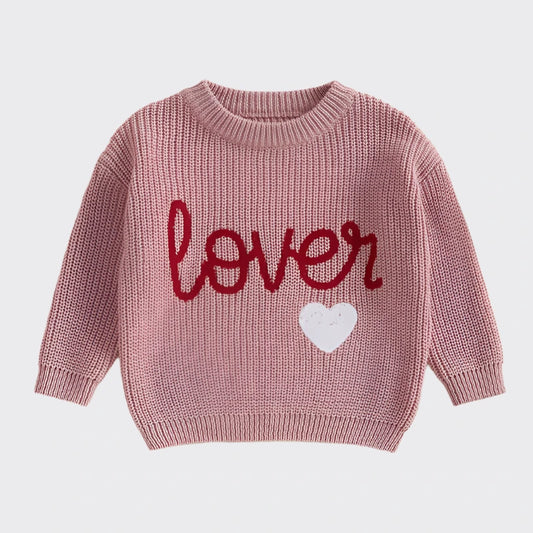 Valentine's Day Knit Sweater pink lover